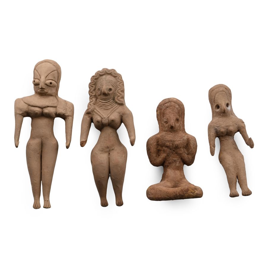 Indus Valley Style Terracotta Idol Group