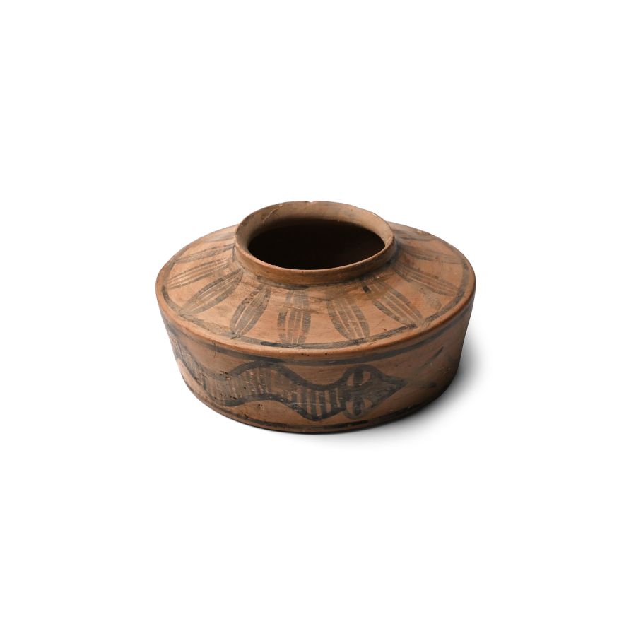Indus Valley Mehrgarh Terracotta Storage Vessel with Serpent