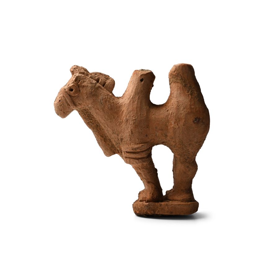 Bactrian Terracotta Camel Figurine
