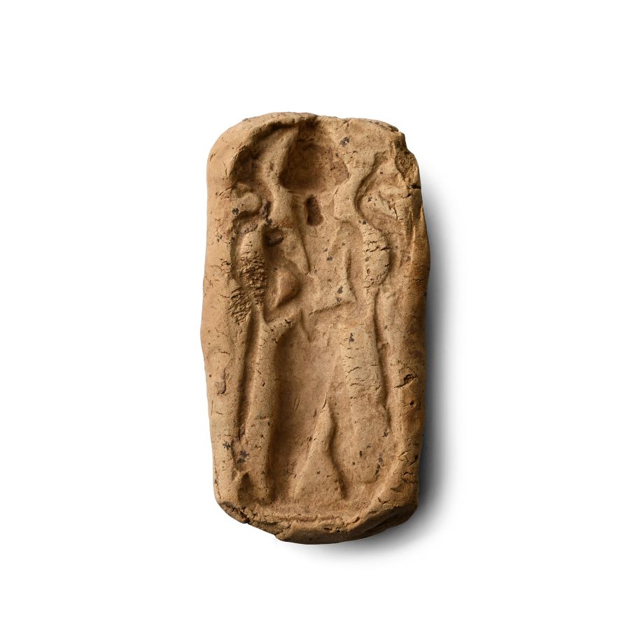 Old Babylonian Terracotta Mould for a Zababa Idol