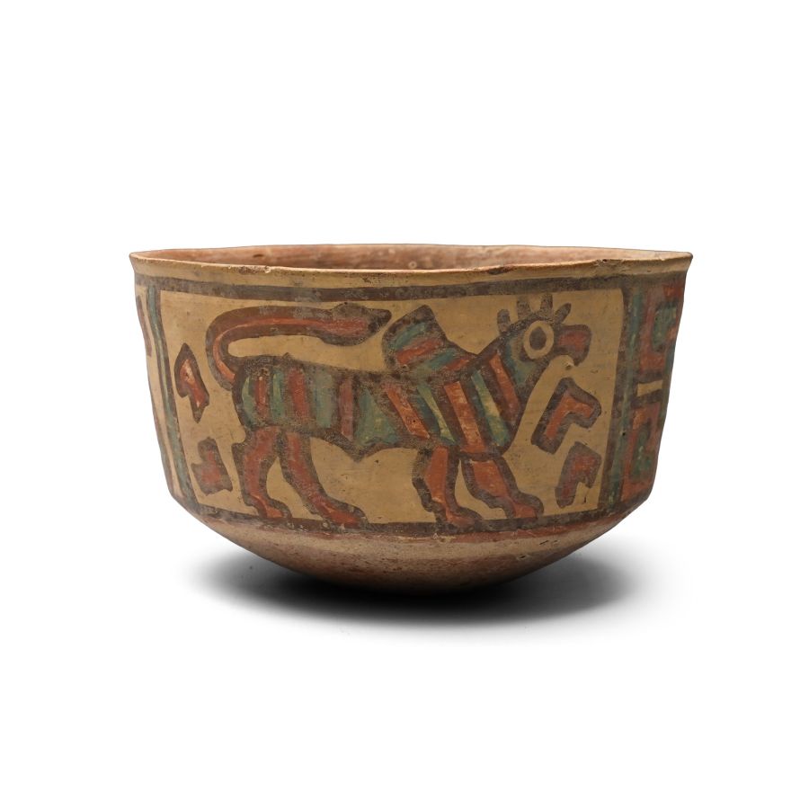 Indus Valley Mehrgarh Terracotta Vessel with Animals