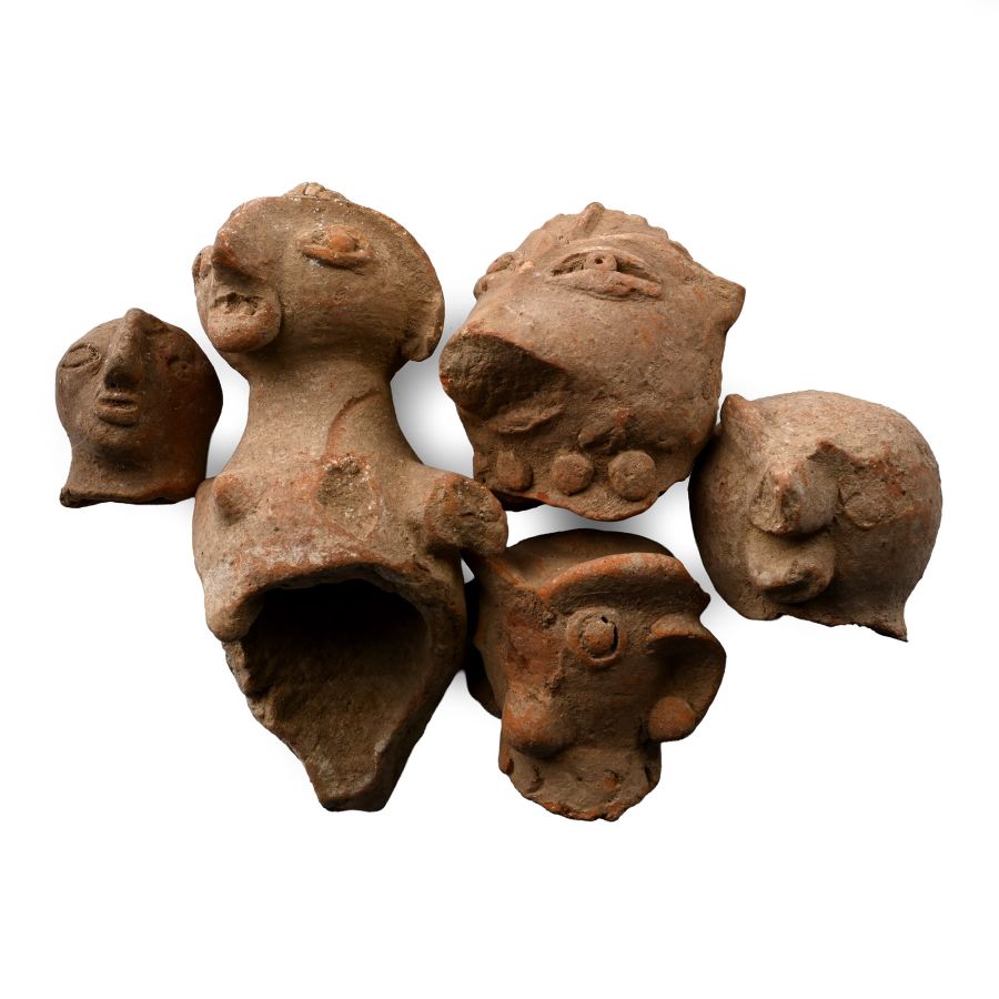 Indus Valley Terracotta Idol Head Collection