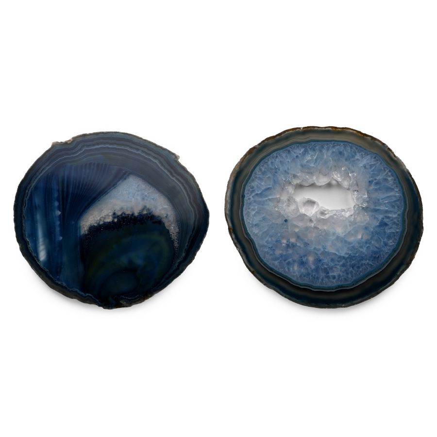 Cut and Polished Crystal Geode Slices