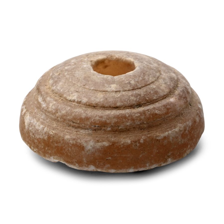 Phoenician Alabaster Spindle Whorl
