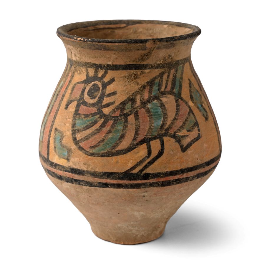 Indus Valley Mehrgarh Terracotta Vase with Gryphons