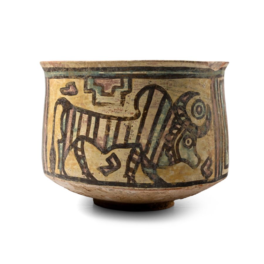 Indus Valley Mehrgarh Terracotta Vessel with Animals