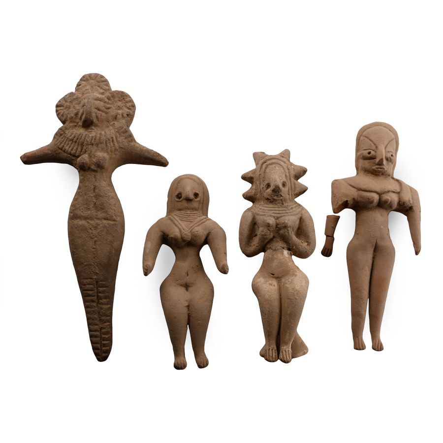 Indus Valley Style 'Mohenjo-Daro' Terracotta Idol Group