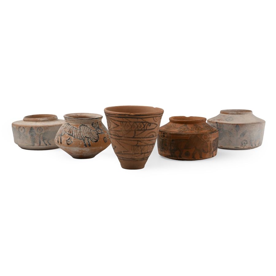 Indus Valley Style Terracotta Vessel Group
