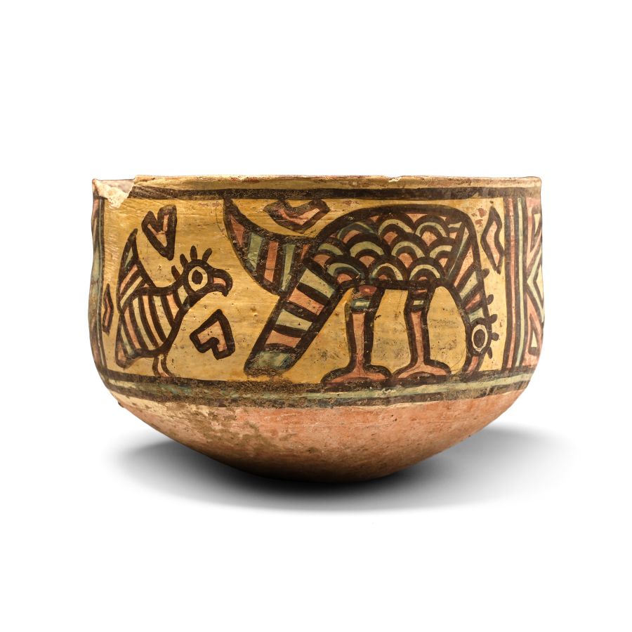 Indus Valley Mehrgarh Terracotta Vessel with Animals