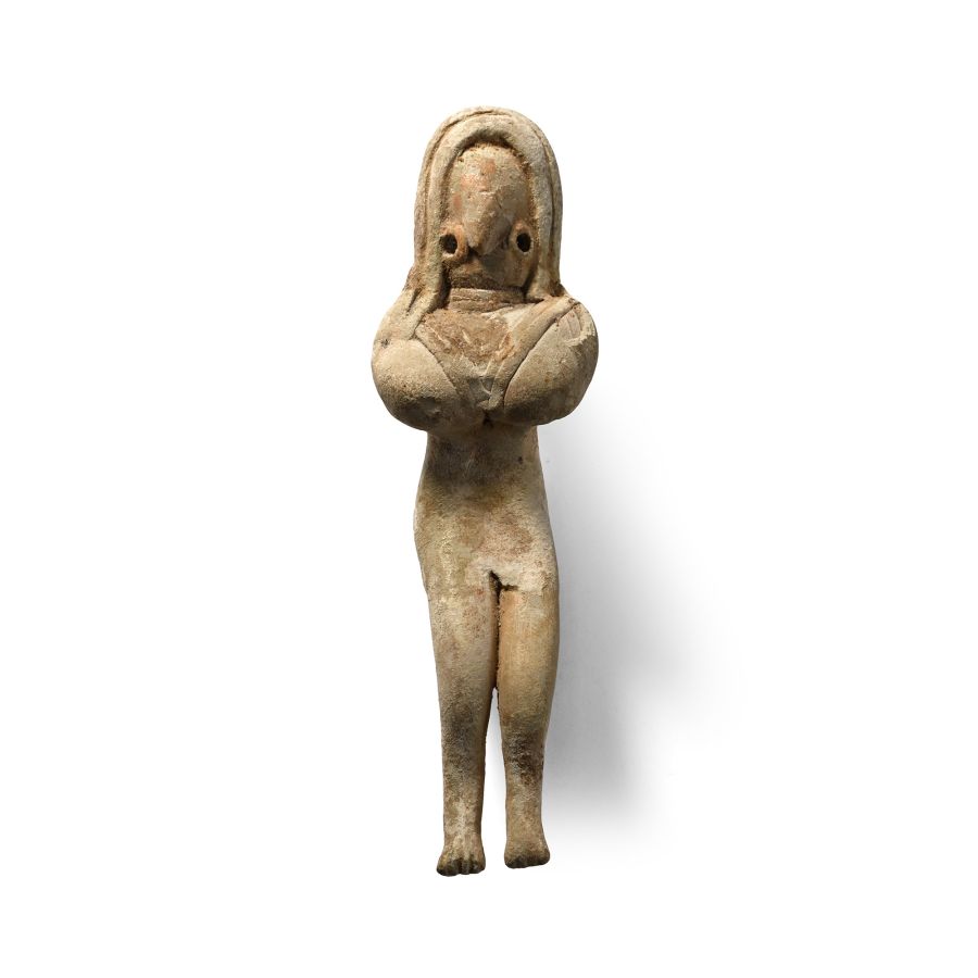 Indus Valley Terracotta Seated Fertility Figure