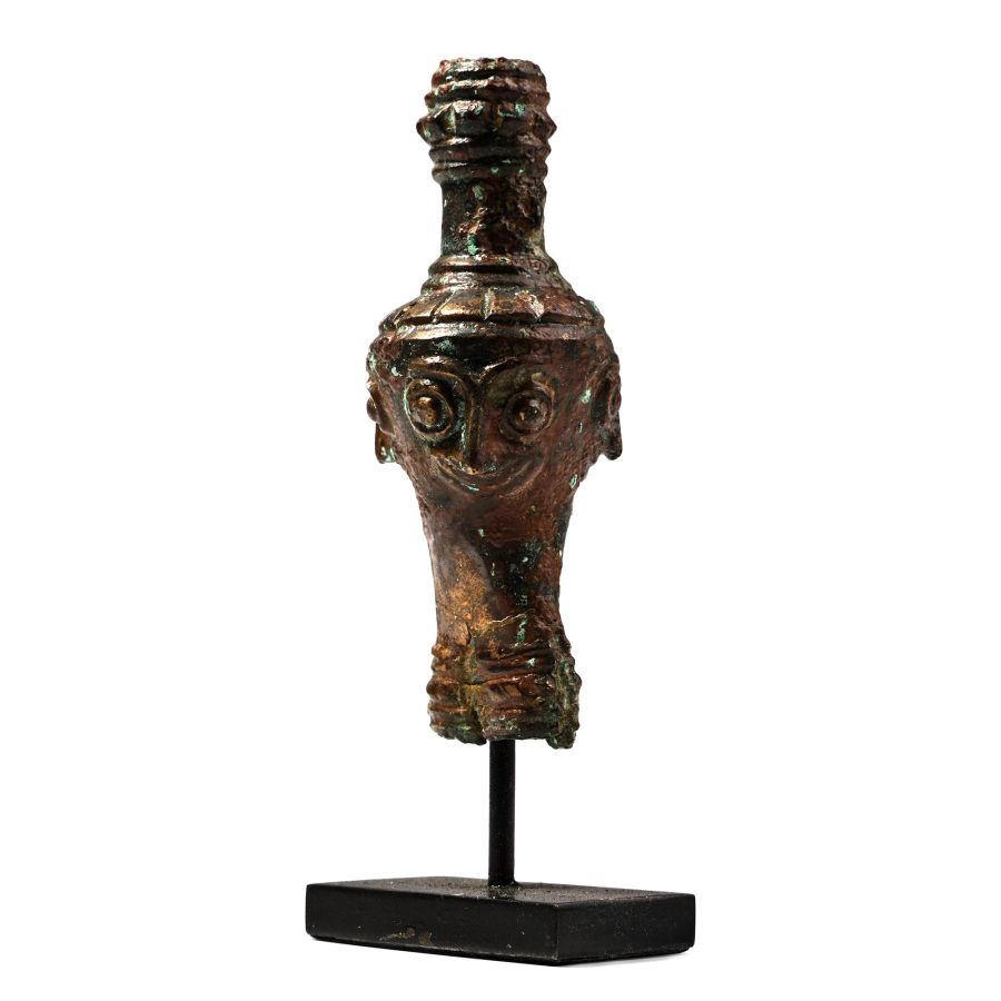 Elamite Bronze Macehead with Faces
