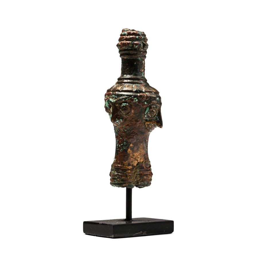 Elamite Bronze Macehead with Faces