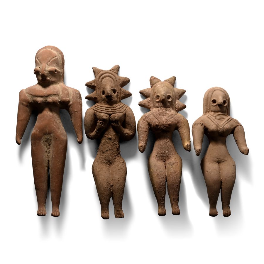 Indus Valley Style Terracotta Idol Group