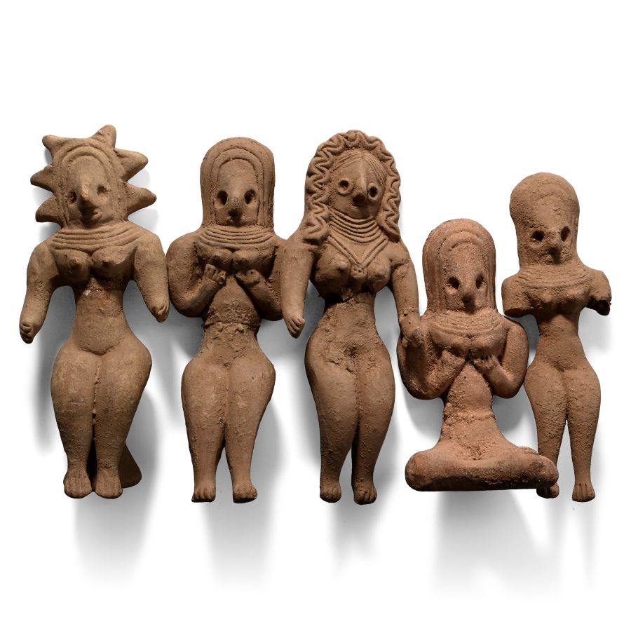 Indus Valley Style Terracotta Idol Group