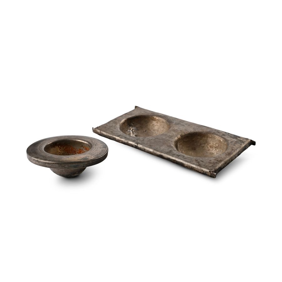 Romano-Gandharan Silver Cup and Tray