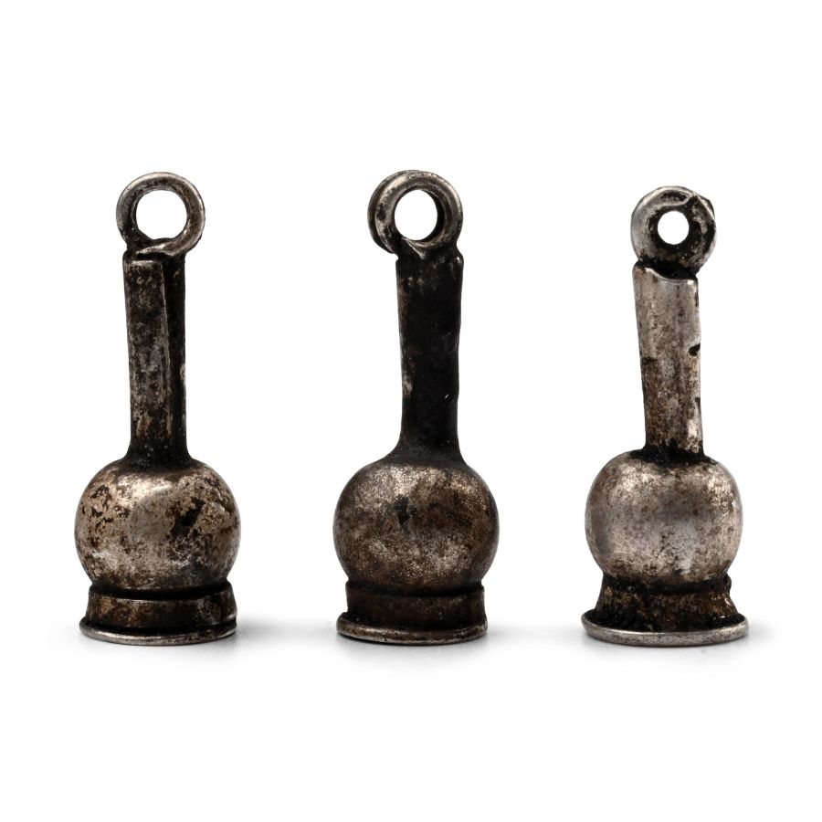 Egyptian Silver Poppy Amulet Group