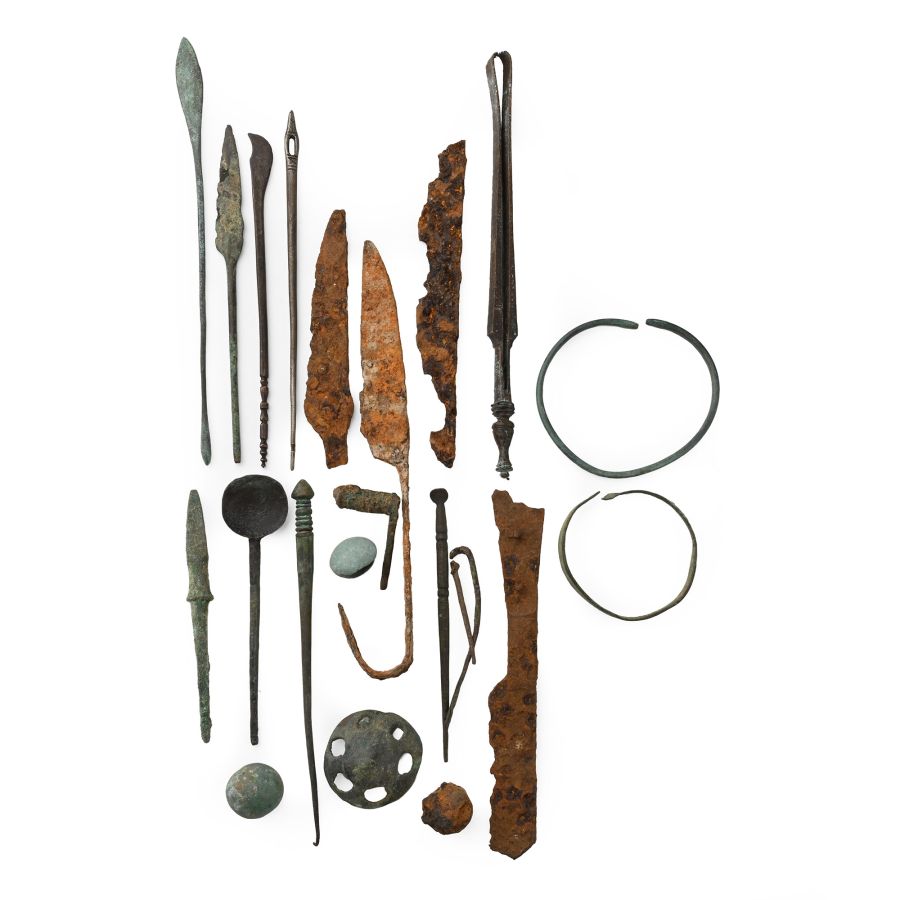 Roman and Other Bronze and Iron Artefact Group