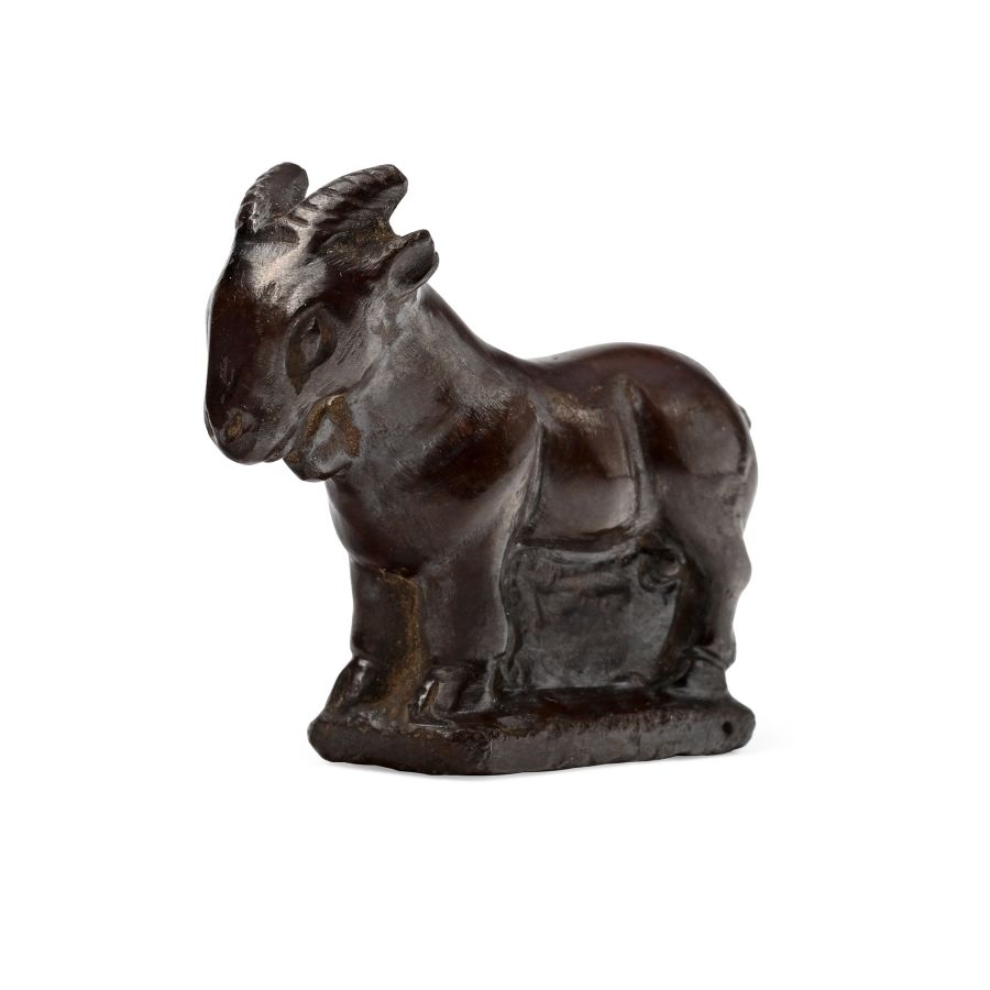 Late Achaemenid Haematite Goat Statuette