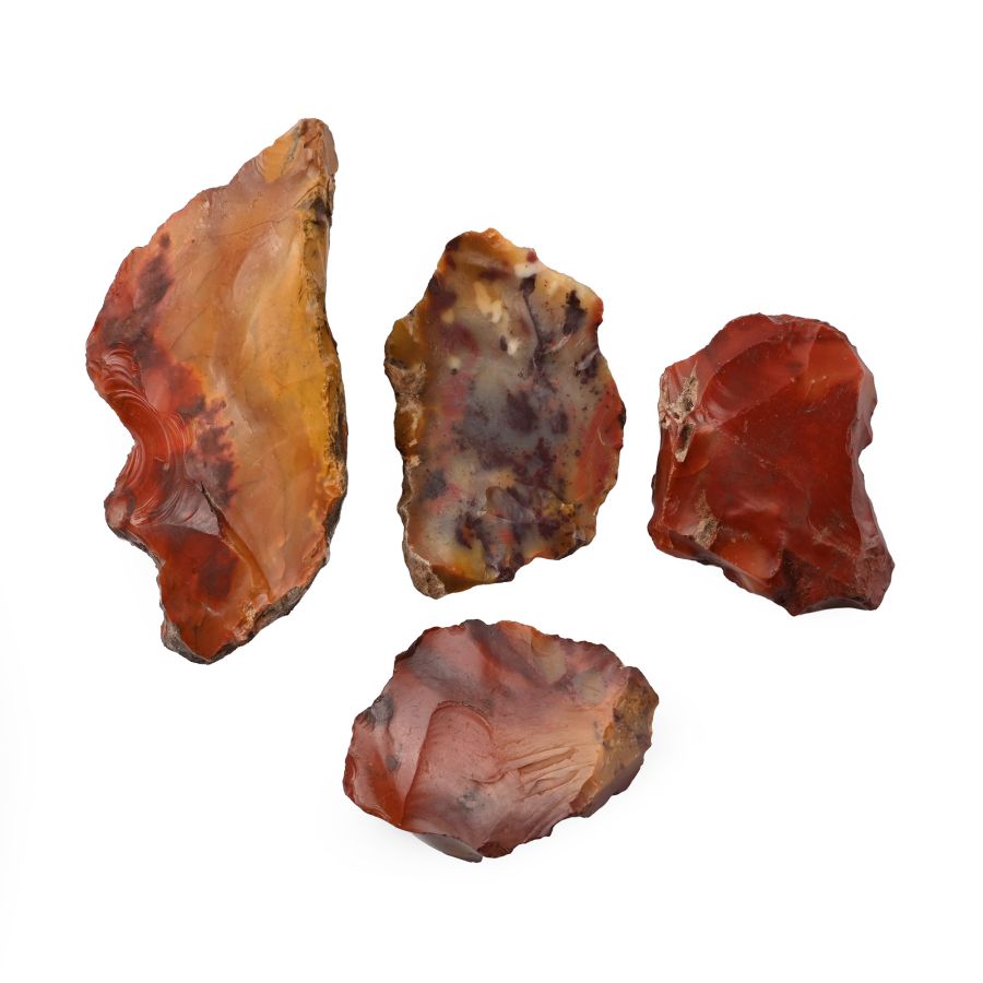 Stone Age Mousterian 'Fontmaure' Jasper Levellious Tools