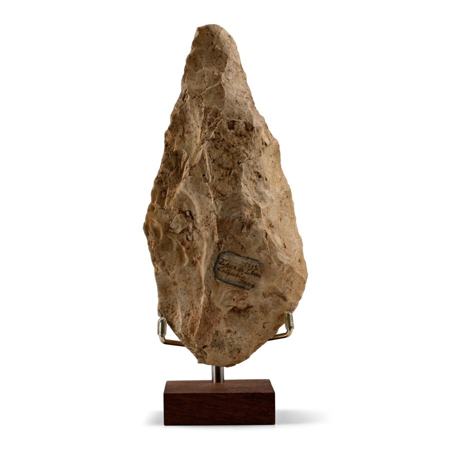 Large Stone Age Acheulean Flint Handaxe