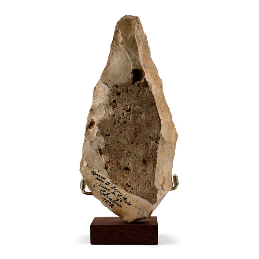 Large Stone Age Acheulean Flint Handaxe