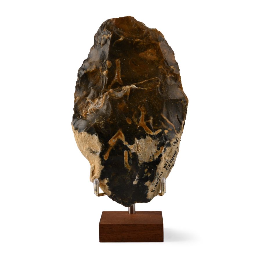 Large Stone Age Acheulean Flint Handaxe
