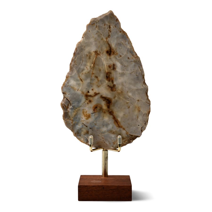 Large Stone Age Mousterian Flint Handaxe