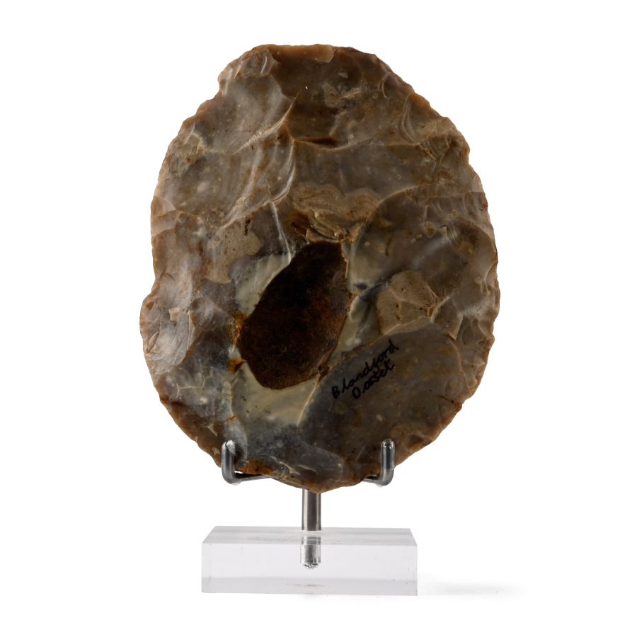 Large Stone Age Flint Ovate Handaxe