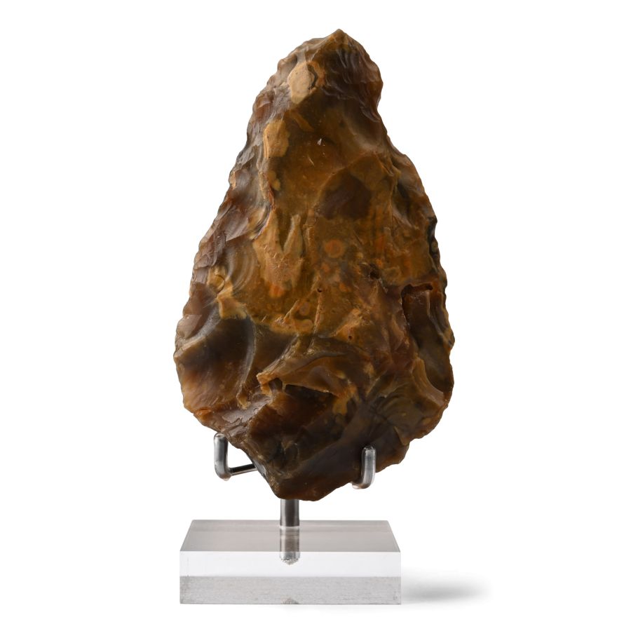 Stone Age Classic-Shaped Flint Handaxe