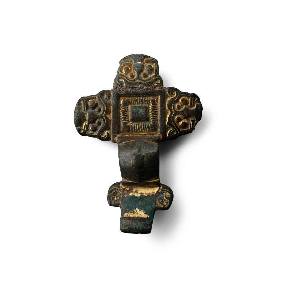 Anglo-Saxon Gilt Bronze Great Cruciform Brooch
