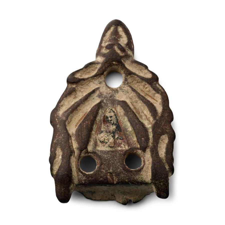 Anglo-Scandinavian Viking Bronze Stirrup Apex Mount