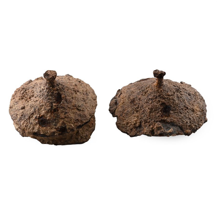 Anglo-Saxon Iron Shield Boss Pair