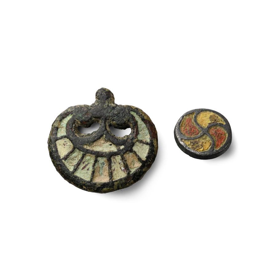 Romano-British Enamelled Bronze Mount Group