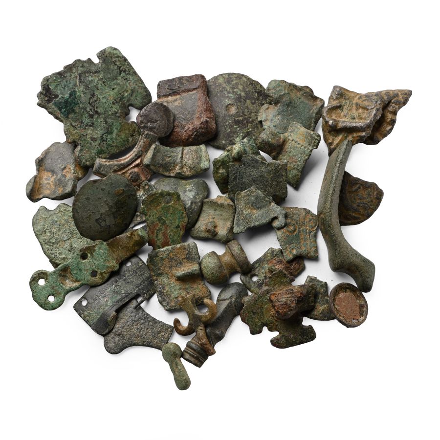 Anglo-Saxon Bronze Artefact Fragments
