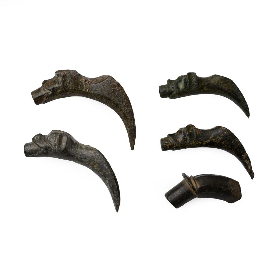 Medieval Bronze Priest's Laver Holy Water Pouring Vessel Spout Collection