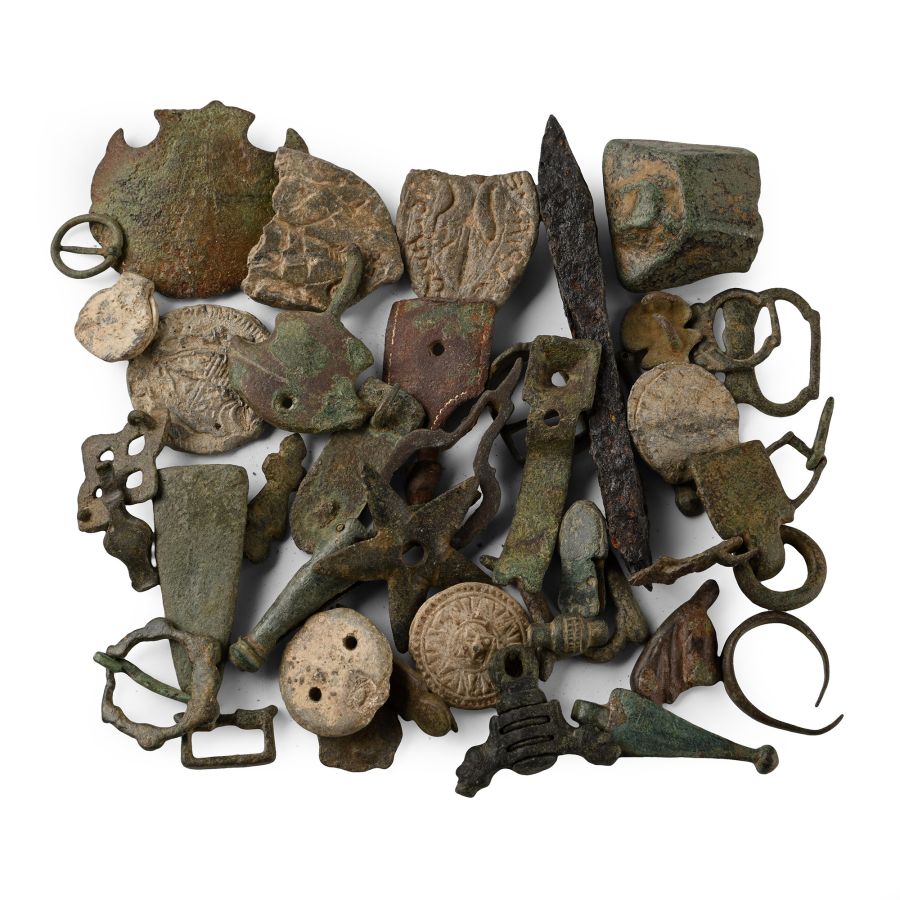 Medieval Bronze, Iron and Lead Artefact Group