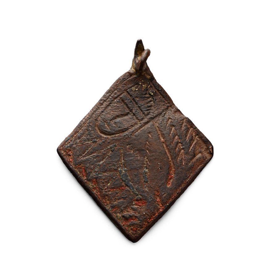 Medieval Knight's Bronze Heraldic Horse Harness Pendant