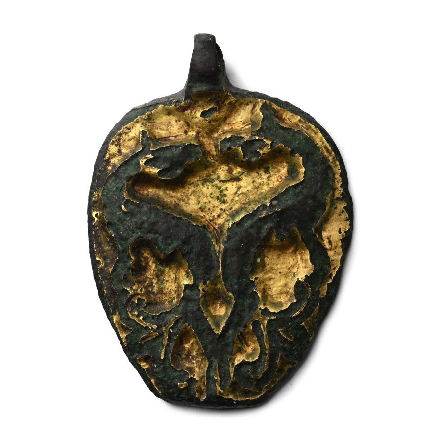 Norman Knight's Gilt Bronze Heraldic Horse Harness Pendant