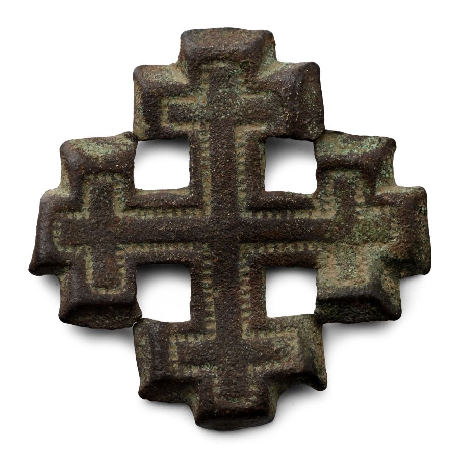 Medieval Bronze Knight's Holy Sepulchre Badge