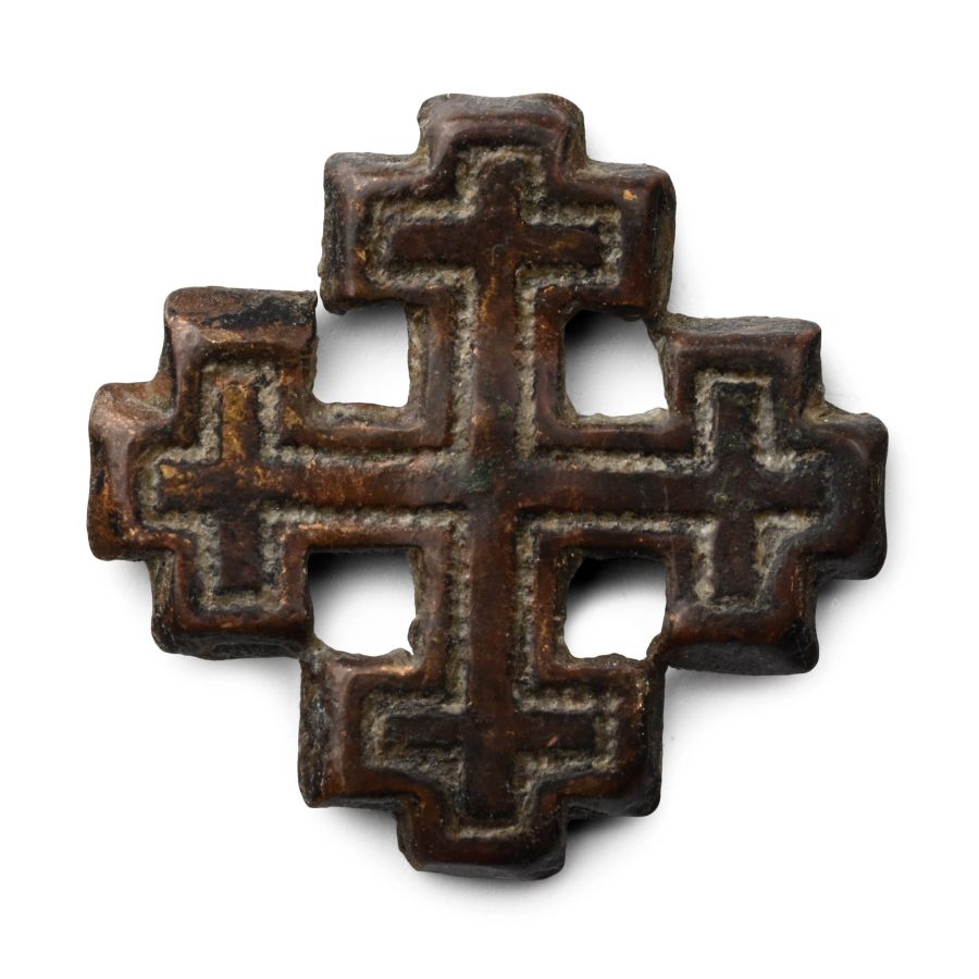 Medieval Bronze Knight's Holy Sepulchre Badge