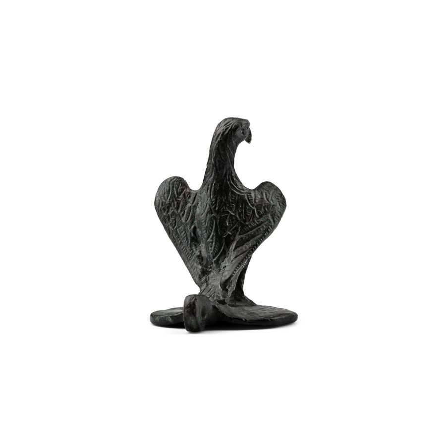 Roman Bronze Vessel Lid with Eagle