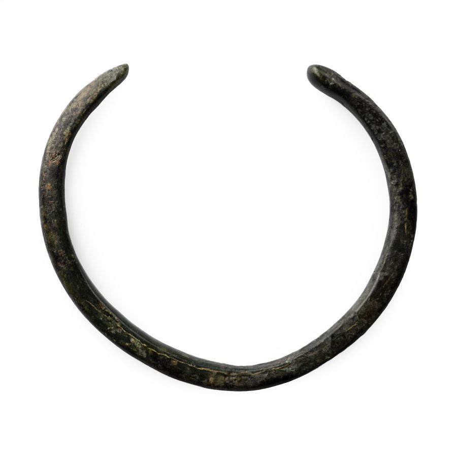 Roman Bronze Snake-Headed Bracelet