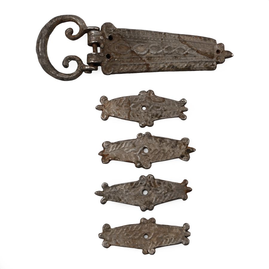Roman Silver Military Belt Buckle with Mounts