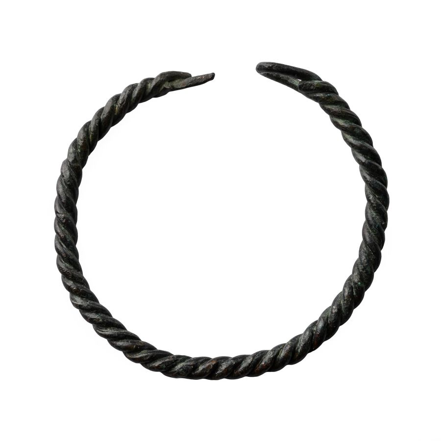 Viking Period Bronze Twisted Bracelet