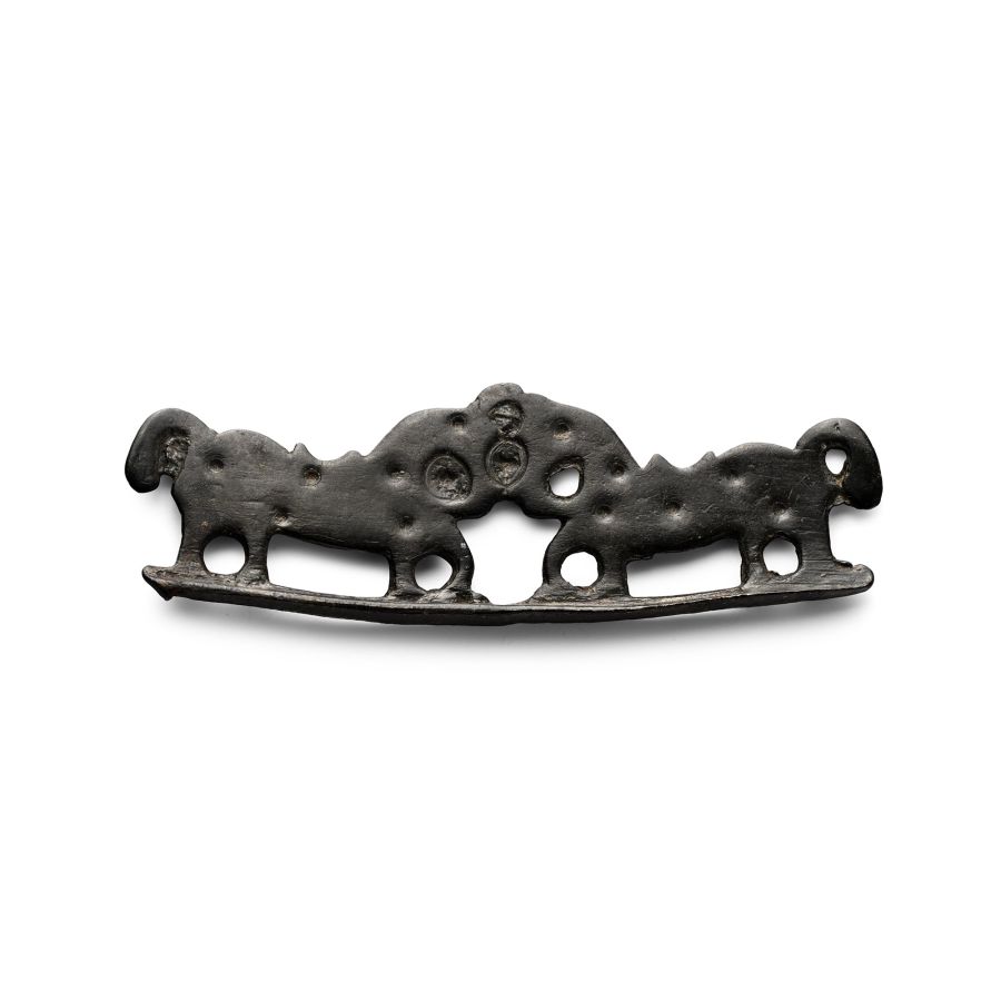 Late Roman Bronze Fire Steel Handle