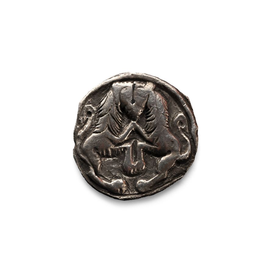 Medieval Silver Heraldic Mount