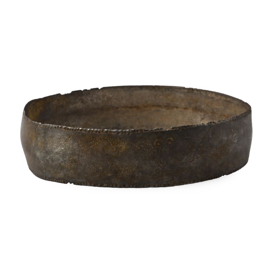 Celtic Decorated Silver Bangle