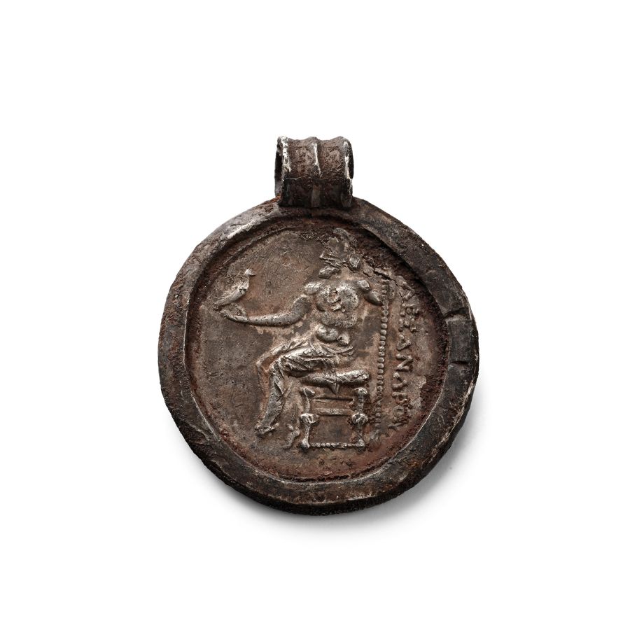 Greek Alexander the Great Tetradrachm in Silver Pendant