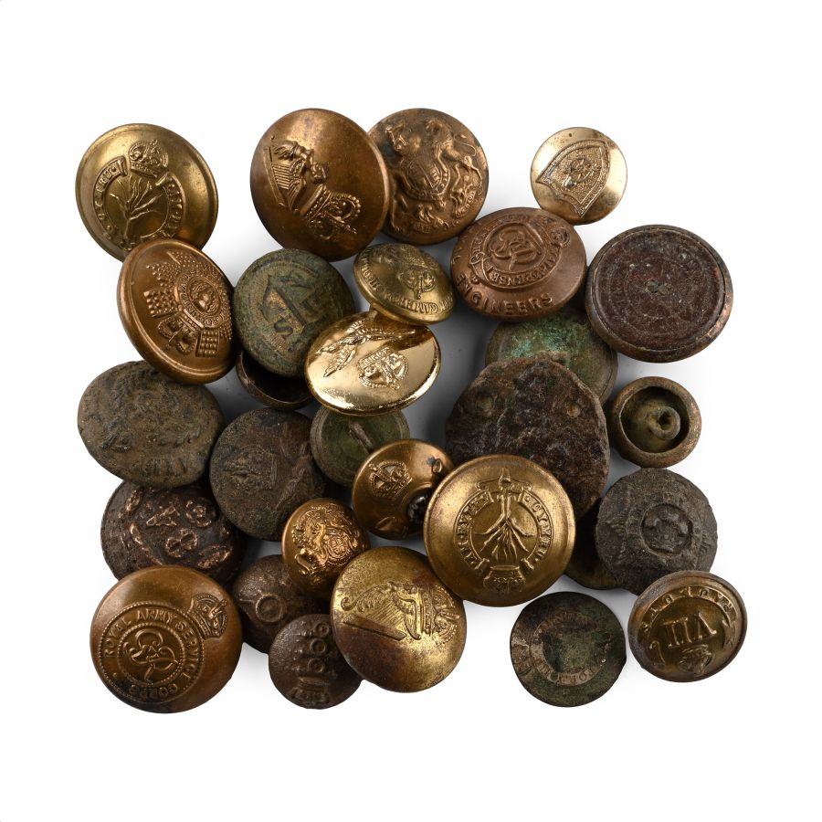 Military Bronze Button Collection