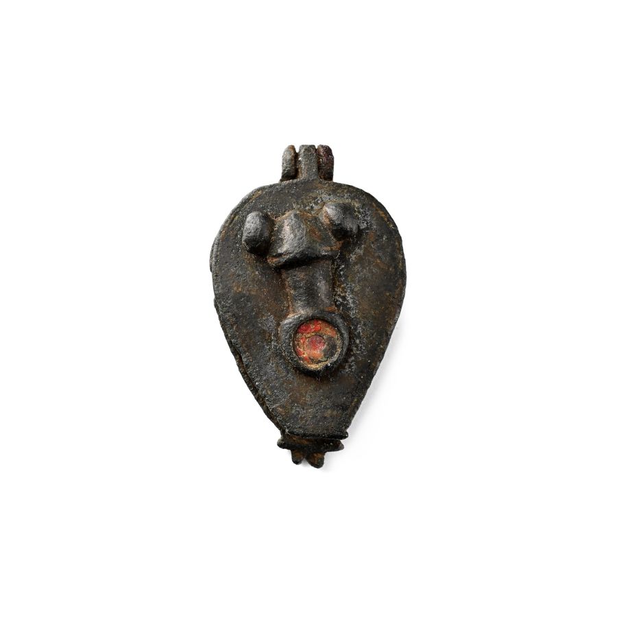 Roman Bronze Hinged Seal Box with Phallus